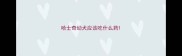 哈士奇幼犬应该吃什么药