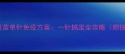 宠物四联疫苗单针免疫方案一针搞定全攻略附接种指南