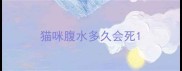 猫咪腹水多久会死