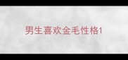 男生喜欢金毛性格