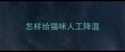 怎样给猫咪人工降温