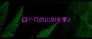四个月的比熊多重