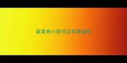 家里有小孩可以养泰迪吗