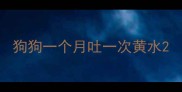 狗狗一个月吐一次黄水