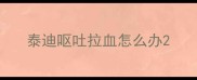 泰迪呕吐拉血怎么办