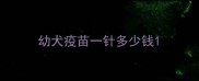 幼犬疫苗一针多少钱