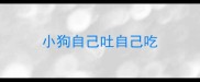 小狗自己吐自己吃