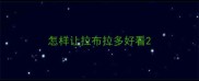 怎样让拉布拉多好看
