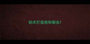 幼犬打疫苗和驱虫