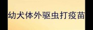 幼犬体外驱虫打疫苗