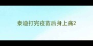 泰迪打完疫苗后身上痛