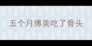 五个月博美吃了骨头
