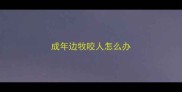 成年边牧咬人怎么办