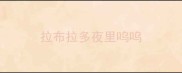 拉布拉多夜里呜呜