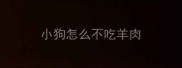 小狗怎么不吃羊肉