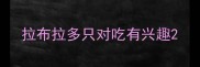 拉布拉多只对吃有兴趣