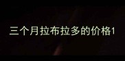 三个月拉布拉多的价格