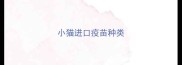 小猫进口疫苗种类
