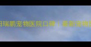 深圳福田瑞鹏宠物医院口碑最新宠物医疗指南