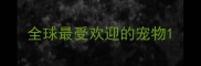 全球最受欢迎的宠物