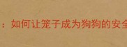 科学笼养小狗的黄金法则如何让笼子成为狗狗的安全堡垒而不造成心理创伤