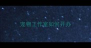 宠物工作室如何开办