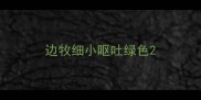 边牧细小呕吐绿色