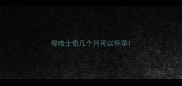 母哈士奇几个月可以怀孕