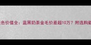 泰迪犬颜色价值全蓝黑奶茶金毛价差超10万附选购避坑指南