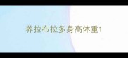 养拉布拉多身高体重