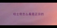 哈士奇怎么看是正宗的