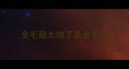 金毛腿太细了是金毛吗