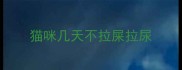 猫咪几天不拉屎拉尿