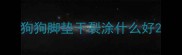 狗狗脚垫干裂涂什么好