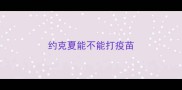 约克夏能不能打疫苗