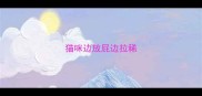 猫咪边放屁边拉稀