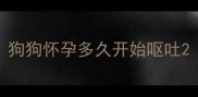 狗狗怀孕多久开始呕吐