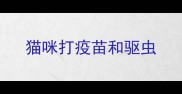 猫咪打疫苗和驱虫