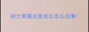哈士奇腿皮肤发红怎么回事