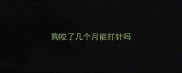 狗咬了几个月能打针吗