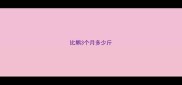 比熊3个月多少斤