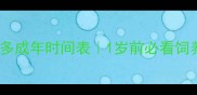 拉布拉多成年时间表1岁前必看饲养指南