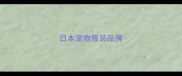 日本宠物服装品牌