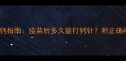 幼犬幼猫补钙指南疫苗后多久能打钙针附正确补钙方法