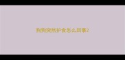 狗狗突然护食怎么回事