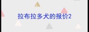 拉布拉多犬的报价