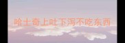 哈士奇上吐下泻不吃东西