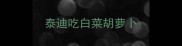 泰迪吃白菜胡萝卜