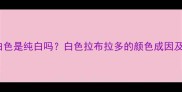 拉布拉多白色是纯白吗白色拉布拉多的颜色成因及饲养要点