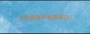 小泰迪指甲有黑有白
